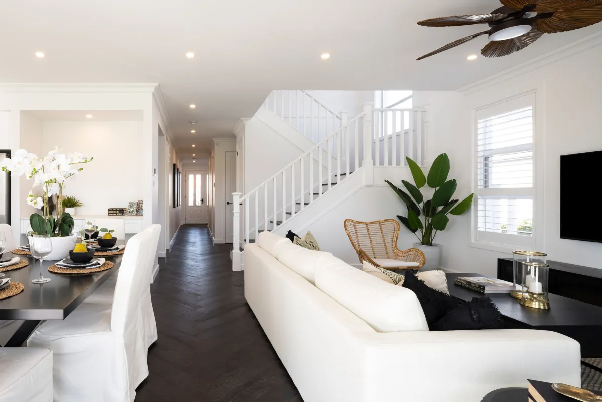 modern white home interior