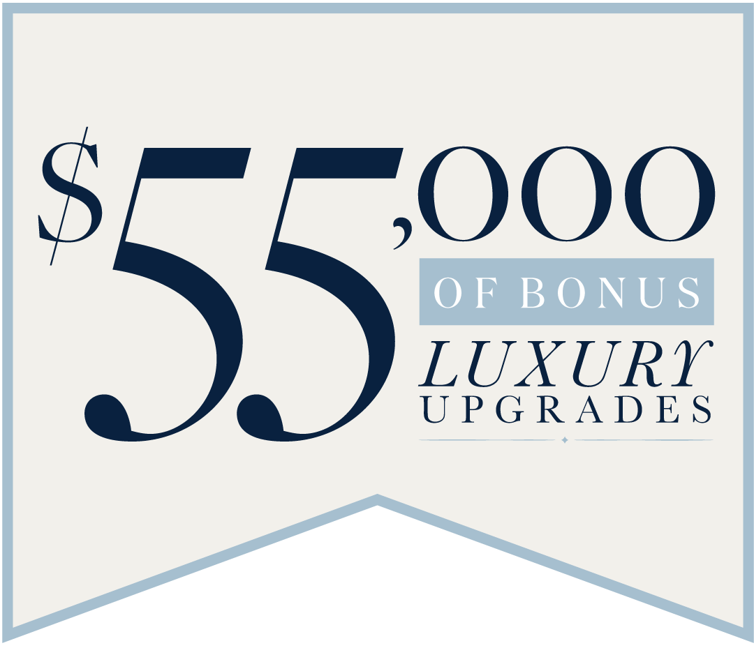 Enjoy $55,000 worth of bonus luxury upgrades with the Sapphire Collection!